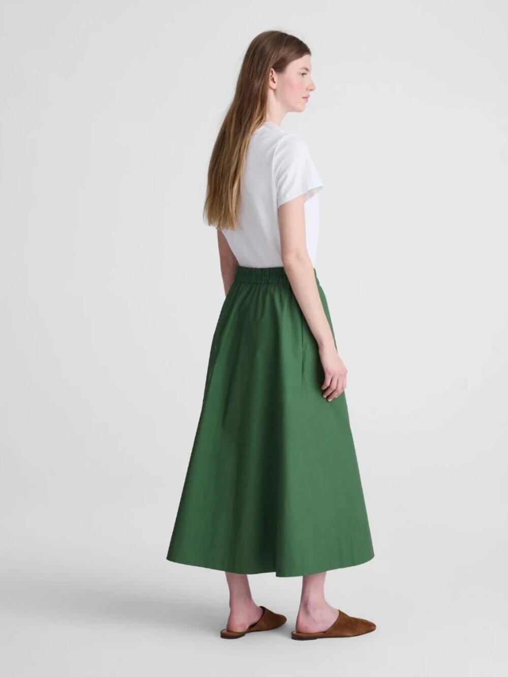 Madewell Black Midi A-Line Skirt - Picture 8 of 10
